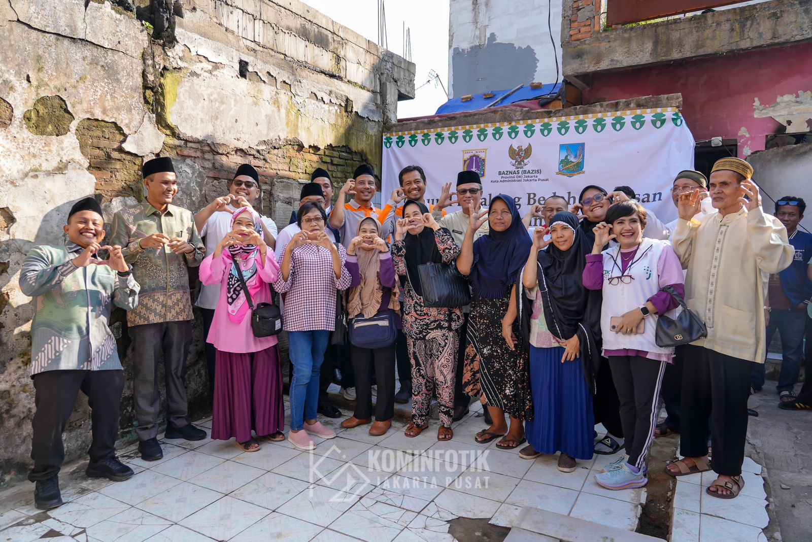 Puluhan Rumah Korban Kebakaran Menteng RW 09 Dibangun Kembali Melalui Program Bedah Kawasan BAZNAS Basiz DKJ